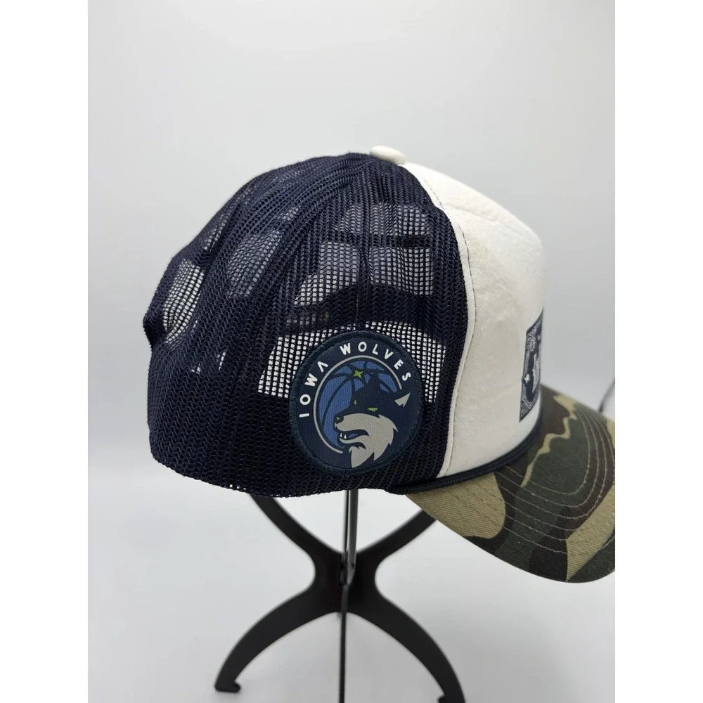 Iowa Wolves NBA‎ G-League Basketball Hat Snapback OSFM Camo Logo Basketball Cap